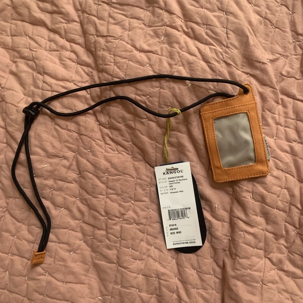 Tan Kangol ID Card Holder